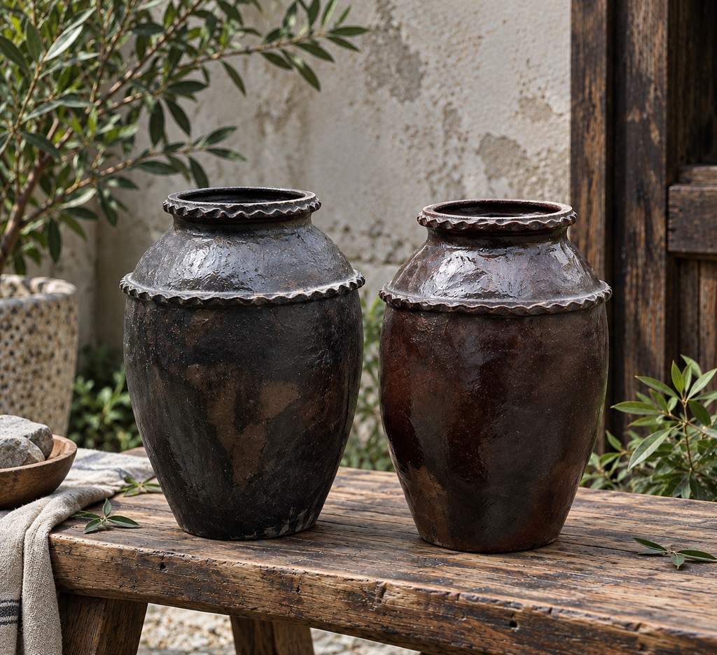 Vintage Chinese Black Pottery Storage Jar |One-of-a-Kind Rural Find