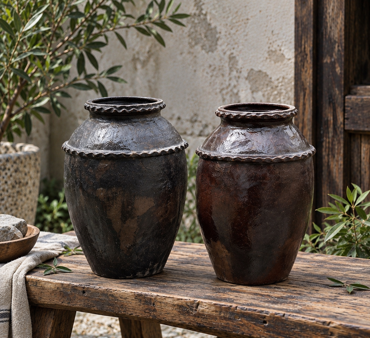 Vintage Chinese Black Pottery Storage Jar |One-of-a-Kind Rural Find