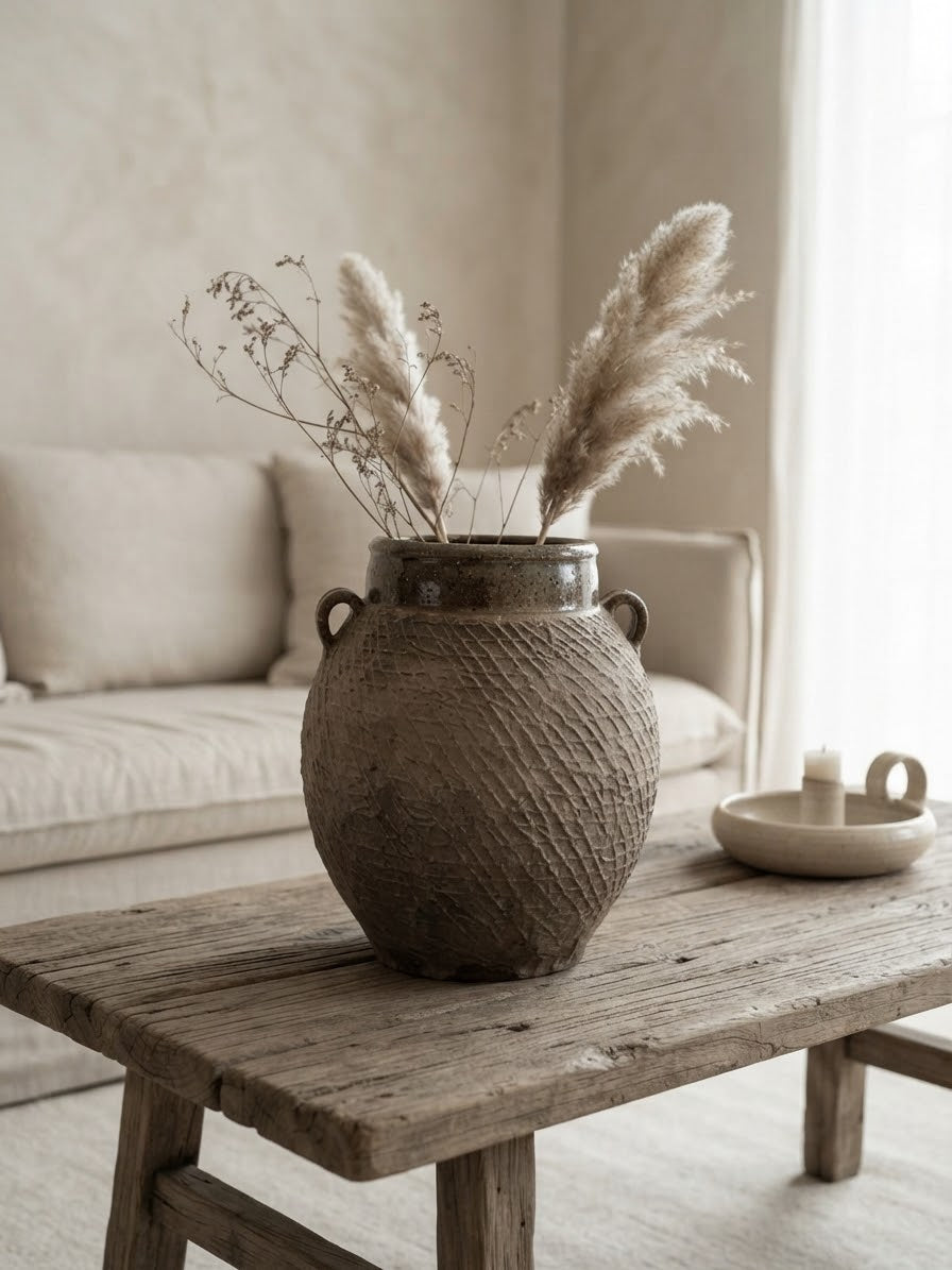 A One-of-a-Kind Textured Pottery Jar