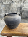 Rustic Chinese Two-Handle Pottery Jars | Wabi-Sabi Decor
