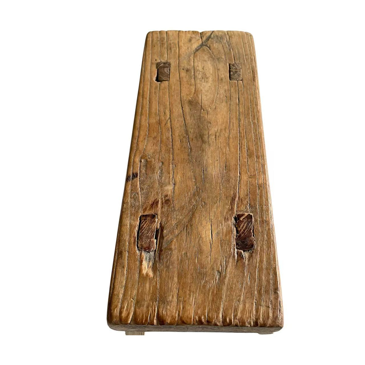 Vintage Chinese Elm Wood Stool - One of a Kind